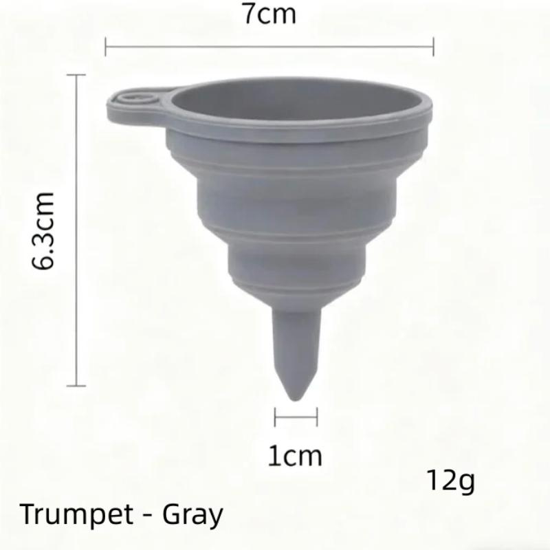 1/3/5/10 pcs S L Folding Silicone Funnel for Filling Bottles Kitchen Silicone Funnel Collapsible Kitchen Gadgets Oil Filler