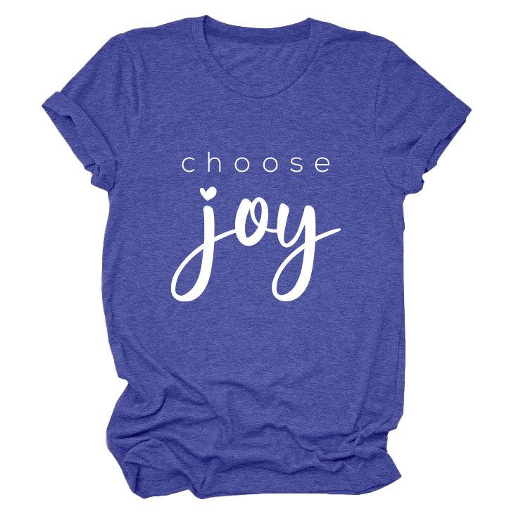 Simple casual temperament versatile women's round neck short-sleeved T-shirt base