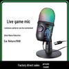V5 RGB Kondensatormikrofon für Live-Streaming, Aufnahme und Gaming mit Geräuschunterdrückung