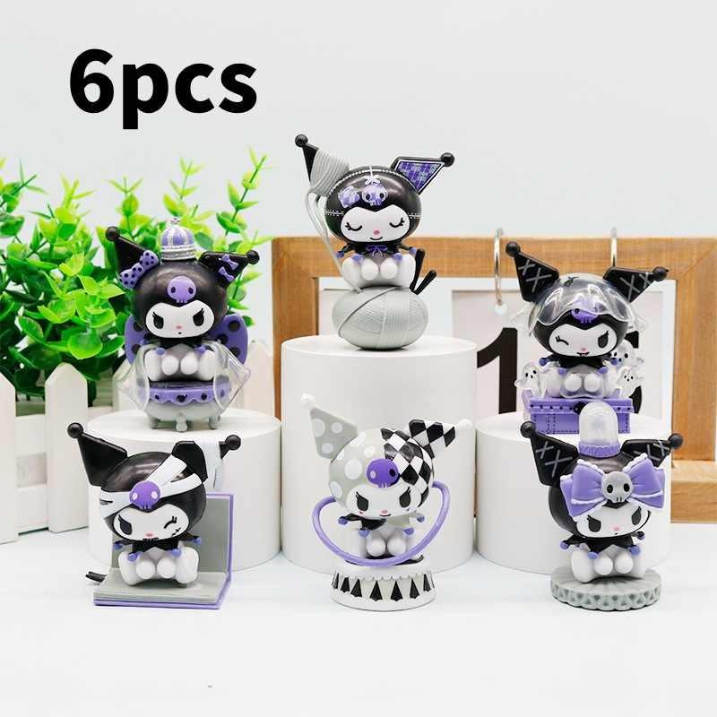 Pvc Dark Night Kuromi Series Collectible Figure For Desk Decor And Gift