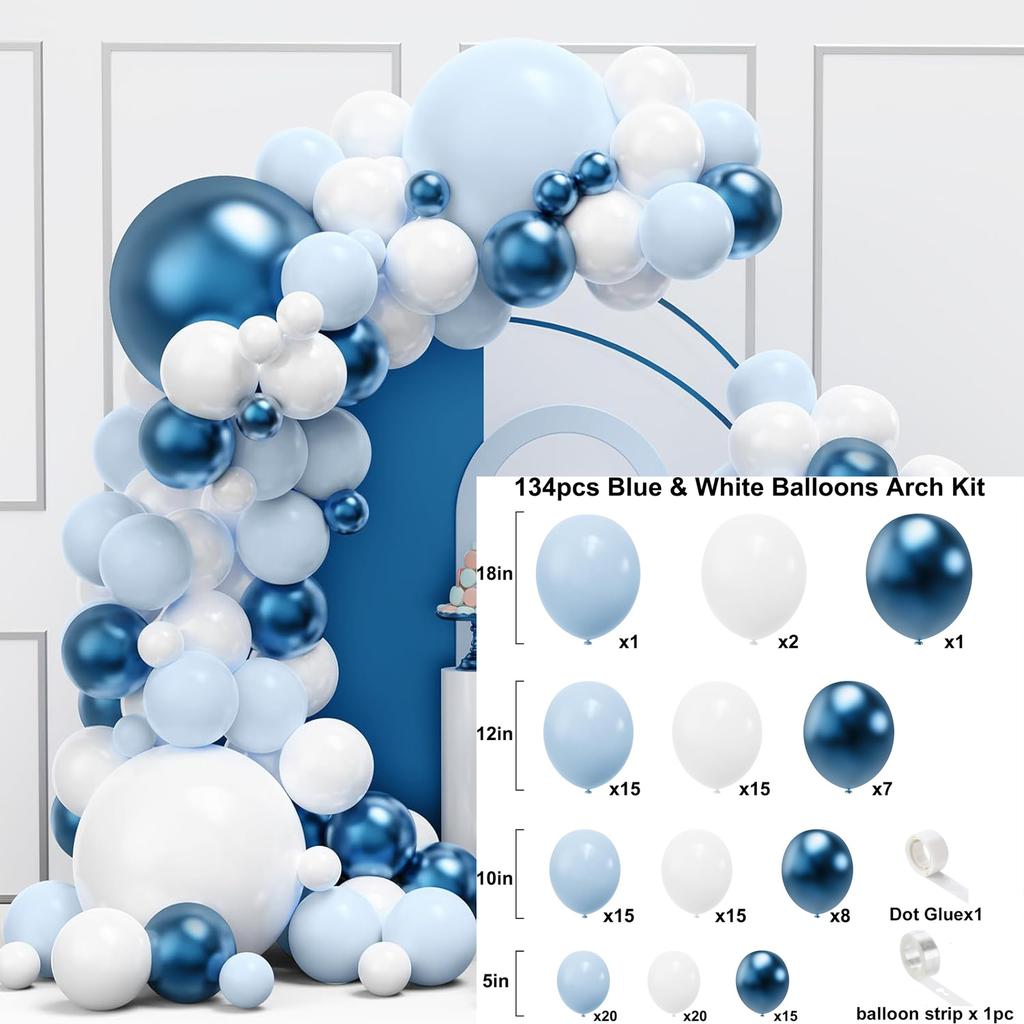 107Pcs multi-color latex balloon set suitable for birthday parties, weddings, Valentine's Day party decoration
