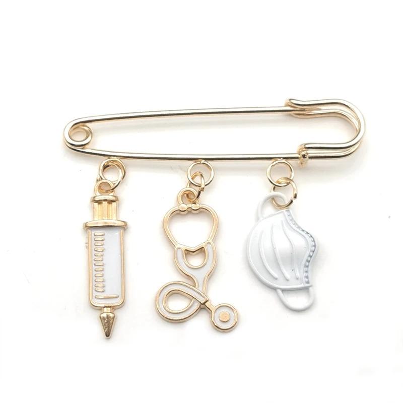 Medical Staff Multi-accessory Brooch: Nurse & Doctor Pin for Clothing