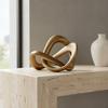 Geometric Knot Sculpture Minimalist Design Luxe Statue Modern Abstract Ornament