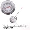 1 Piece 0~200℃ 0~300℃ Cooking Temperature Meter Stainless Steel Probe Thermometer Kitchen Tools Milk Coffee Food Meat Gauge 2