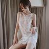 Women's Backless Lightweight Lace Nightgown - Sexy and Transparent Camisole