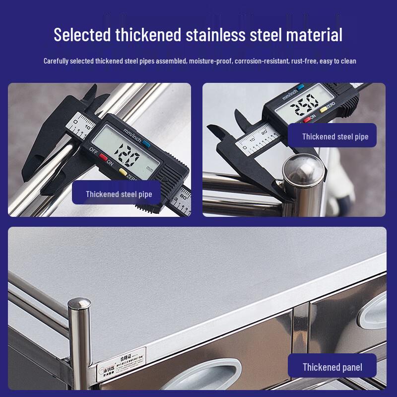 Stainless Steel Multi-functional Utility Cart