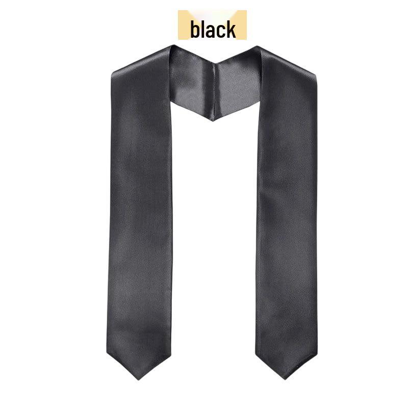 Graduation Satin Honor Sash with Logo - European & American Bachelor Gown Accessory