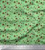Soimoi Purple Japan Crepe Satin Fabric Flower Artistic Decor Fabric Printed Metre 42 Inch