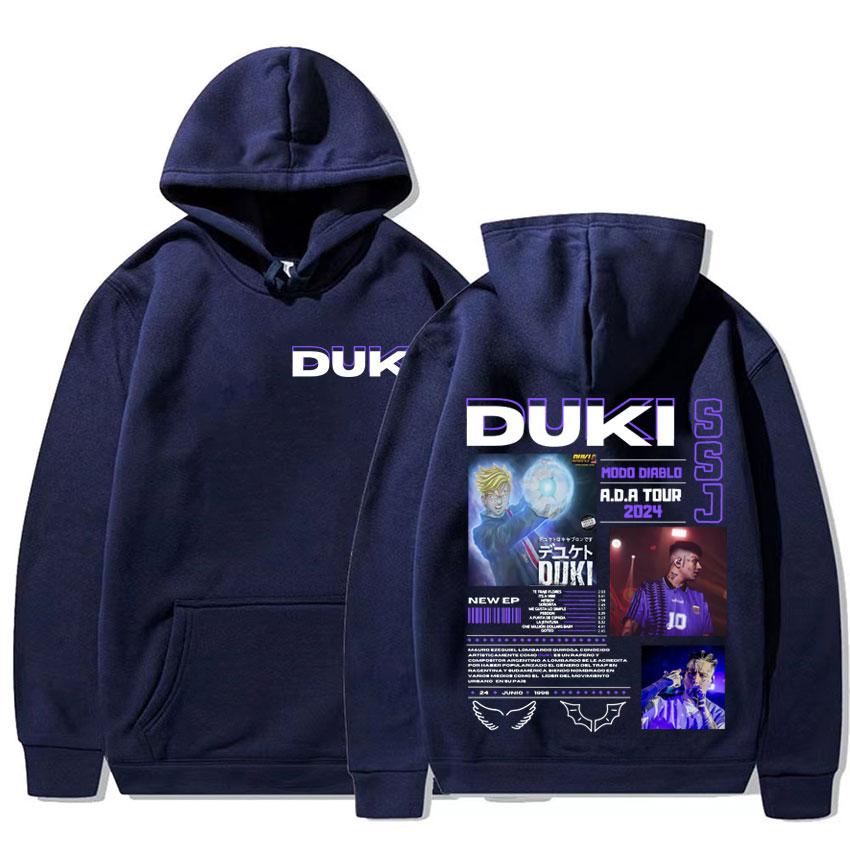 Rapper Duki ADA Album Tour 2024 Merch Hoodies Men Women Casual Oversized Hoodie Vintage Harajuku Streetwear Aesthetic Sweatshirt