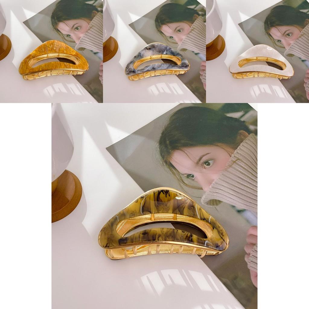 Große Elegante Minimalistische Haarspangen aus Hochwertigem Acryl für Frauen