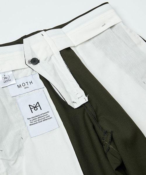 Moseu Wool Setup Semi-Wide Pants_Black