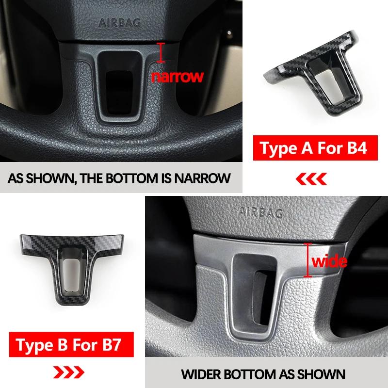 ABS Carbon Fiber Steering Wheel Cover Protective Trim For VW Golf 6 MK6 Passat B7 CC Jetta Bora Polo Tiguan Caddy Touran Sharan