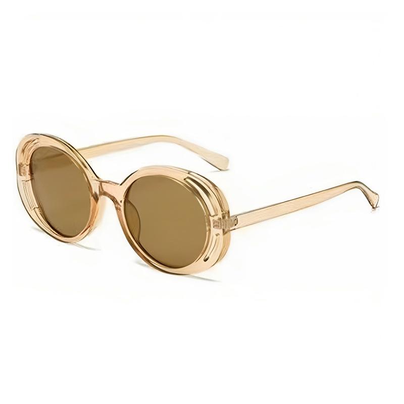Round Frame Sunglasses Women'S Tide Personality Hollow Glasses Sunglasses