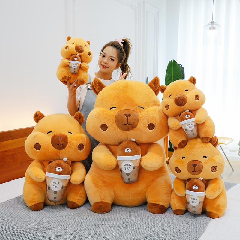 Adorable Q Version Capybara Plush Toy For Cozy Comforting Cuddle Pillow
