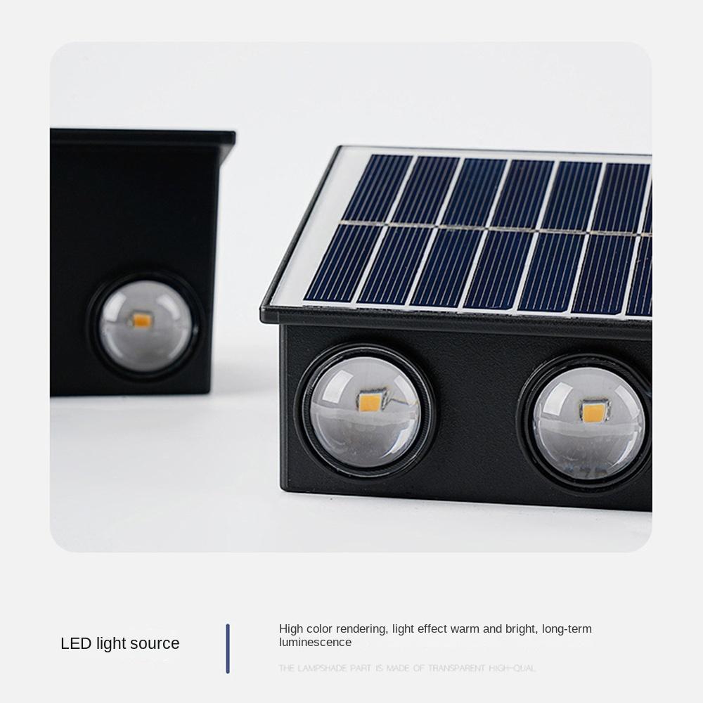 IP65 Waterproof Solar Wall Lamp Warm/White/RGB Lights Automatic Outdoor Lighting  Balcony