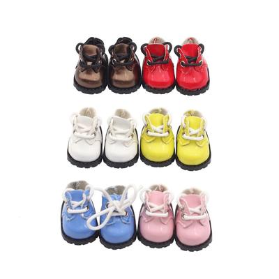 10cm Doll Toy Shoes Shiny Strap Finger Shoes Mini Doll Shoes  Cotton Doll