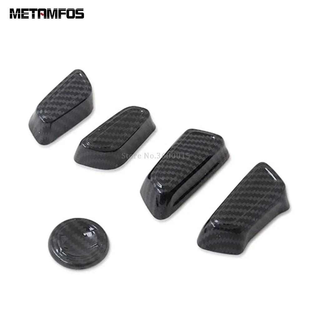 For Toyota Rav4 Rav 4 -2024/Camry 2018-2024 Carbon Fiber Seat Adjust Switch Control Button Cover Trim Interior Accessories