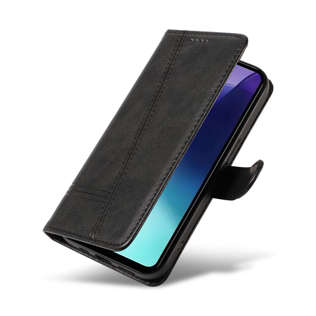 For Xiaomi Poco C75 4G/Redmi 14R 5G/14C 4G Case Flip Wallet T-Shape Lines Leather Phone Cover