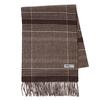 MICHIKO LONDON Brand Wool Scarf, Unisex, Warm Winter Muffler, Glen Check (Pattern A Brown)