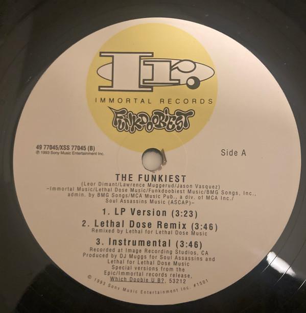 

12inch Record FUNKDOOBIEST The Funkiest Freak Mode 4977045 Epic 1993 US Rap HipHopRB Used