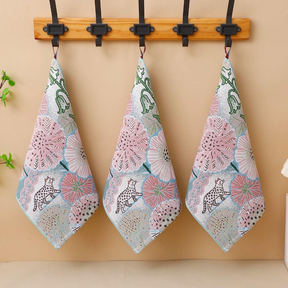 4 Layer Cotton Gauze Pure Cotton Face Towels 34x40cm Dish Cloth Kitchen Towel for Kids Children