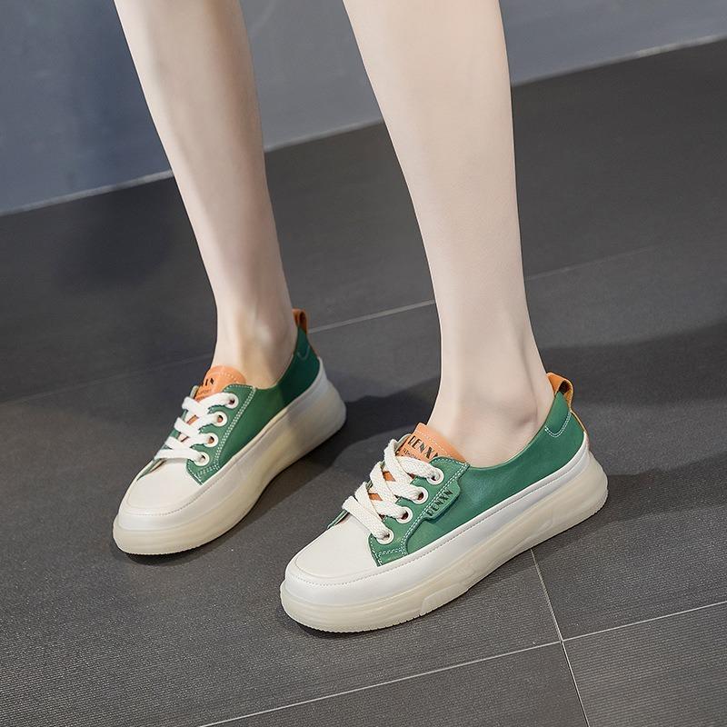

White Shoes Board Shoes Soft Sole Shoes 40 зелений