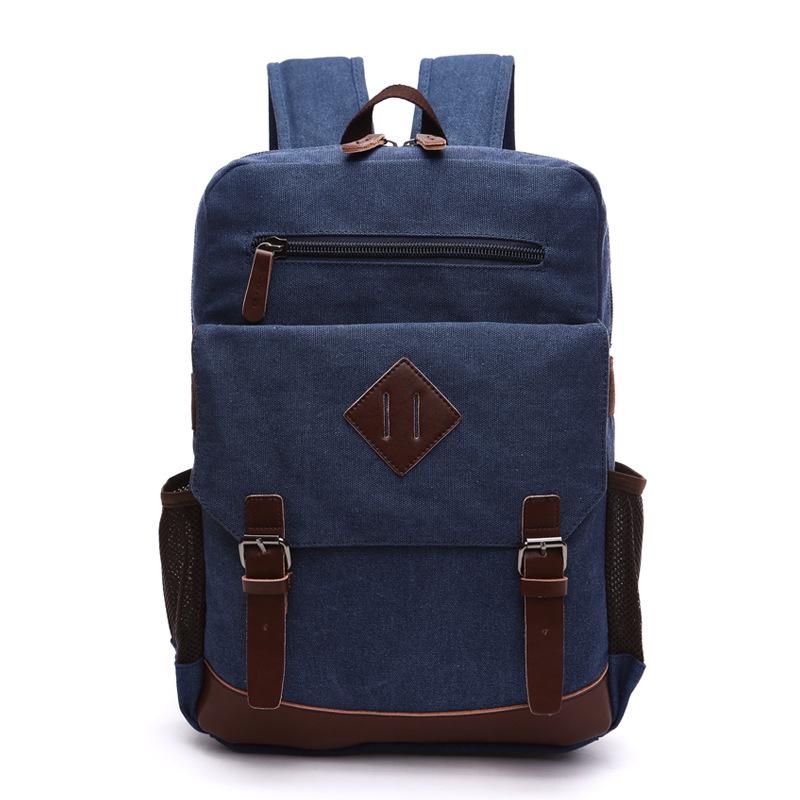 Mens Large Vintage Canvas Backpack for Men Canvas Bookpack Fits Most 15.6 Inches Laptop School Laptop Bag Hiking Travel Rucksack