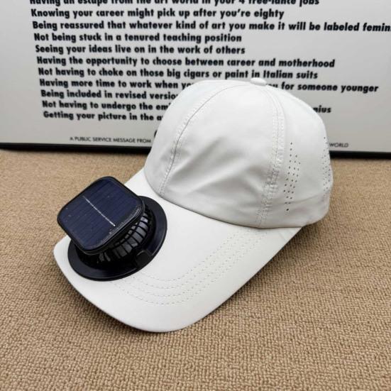 Baseballová čepice s okrajem proti UV záření, vestavěným tichým ventilátorem, 3 rychlostmi, solárním duálním napájením, USB nabíjením, rychleschnoucí, sluneční kšiltovka