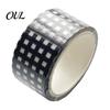 Easy Cut Washi Tape Schwarz Weiß Gitterband, Karomuster Dekoratives Abdeckband Scrapbooking für Kunst, DIY-Basteln, Notizbücher, Planer, Scrapbooking, Geschenk