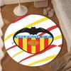 Valencia Cf Crest Design Round Mat, Anti-slip Circle Carpet Chair Rug For livingroom,Bedroom, Doormat Home Decor Gift Christmas Gifts
