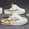 Fashion 2024 New Men Half Slipper Slip-on Men Casual Shoe Breathable Platform Sneakers Comfortable Outdoor Slippers Zapatos Hombre