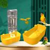 1/2Pcs Pet Birds Hanging Double Cups Drinker Anti-spill and No Crowding Chick Quail Pigeon Parrot Birds Water Drinking Container