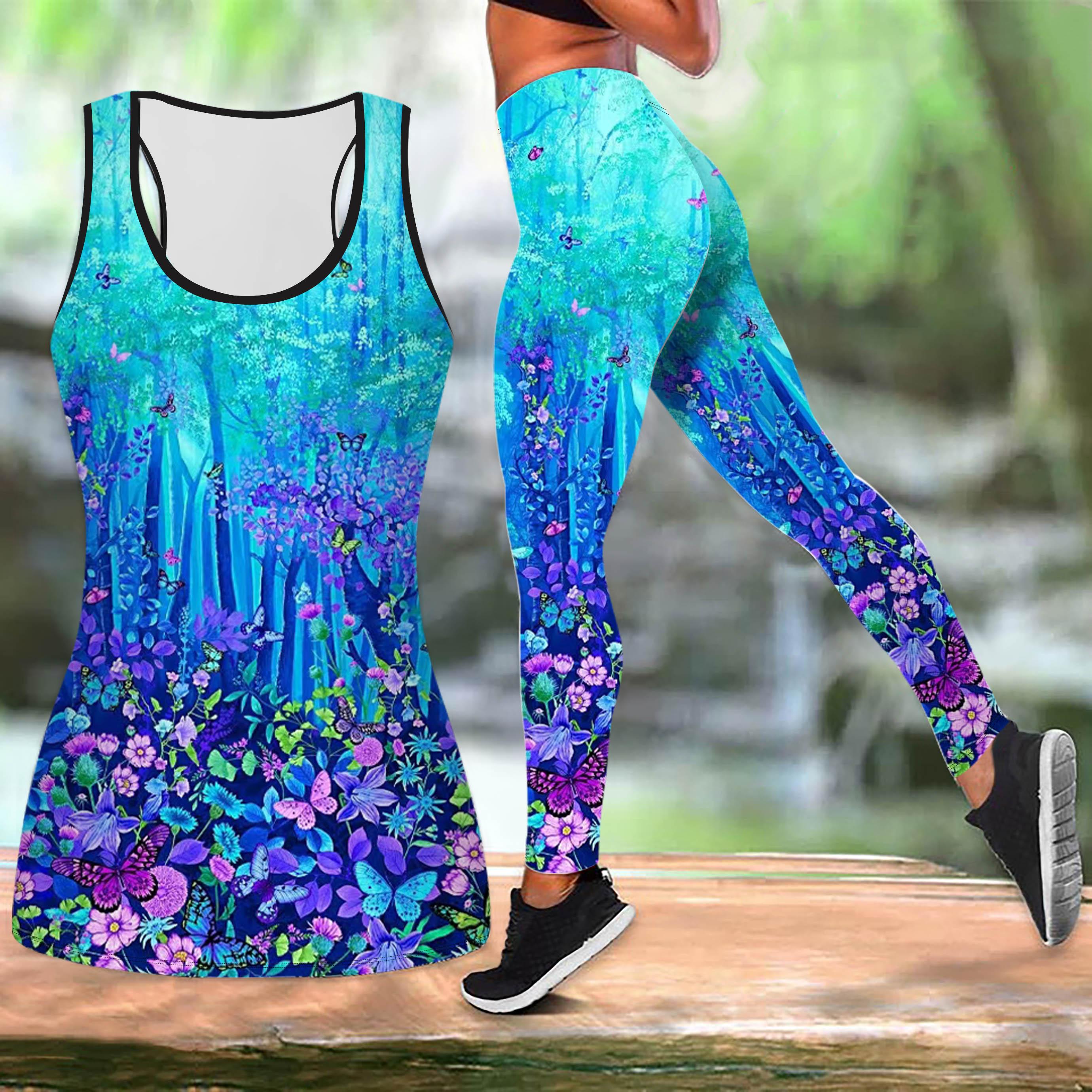 

Kallima Inachus Print Yoga Outfit для женщин Модные леггинсы для тренировок Фитнес Спортивный повседневный комплект для йоги Спортивный костюм 2XL темно-синий
