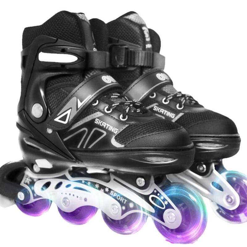 Norman Adjustable Light-Up Inline Skates