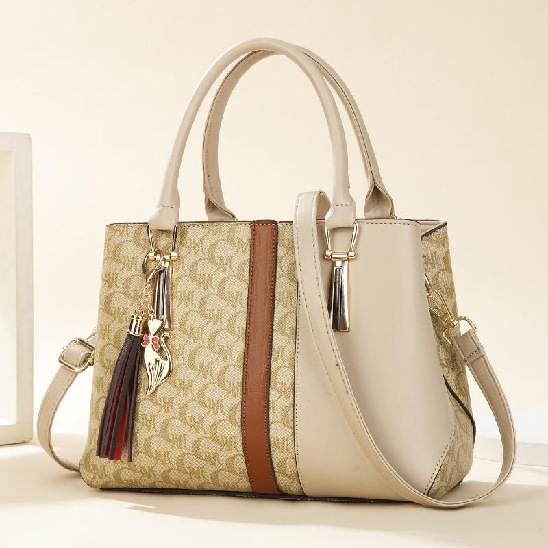 High Quality Print Leather Purses and Handbags Women Luxury Designer Shoulder Crossbody Bag 2Piece Set Ladies Messenger Bags