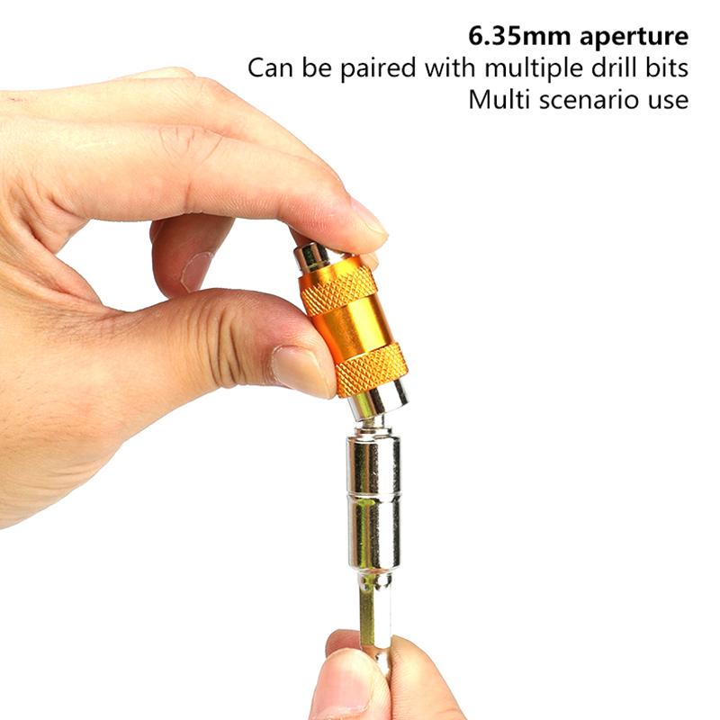 1/4 Inch Hex Magnetic Screw Drill Tip Quick Change Locking Bit Holder Drill Screw Tool Drive Guide Drill Bit Extension Rod