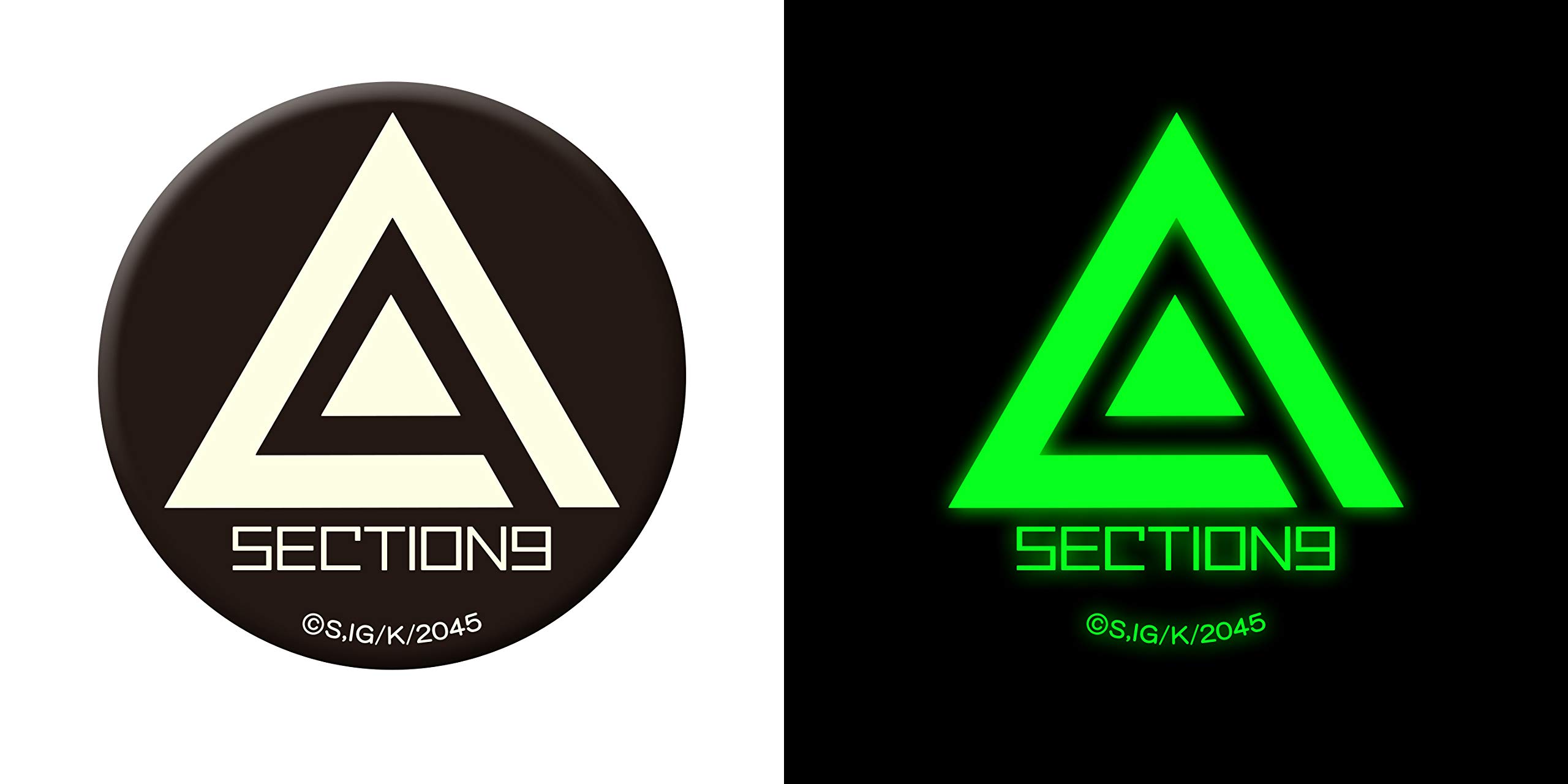 Призрак в доспехах SAC2045 Секция общественной безопасности 9 Значок-значок с высокой люминесценцией