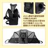 COZENTA Pet Carrier for Dogs and Breathable Cats, Foldable, Mesh, 3-Way Shoulder/Handbag/Backpack (Black)