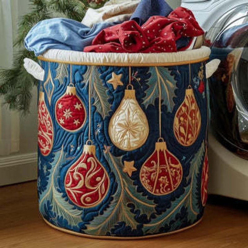 Quilted Laundry Basket Storage Organizer Dirty Clothes Home Closet Organization