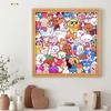 Cartoon Puppy Hand-drawn Puzzle DIY Coloring Dog Photo Frame Color Your Own Puzzle Home Decor For Kids Animal Lovers