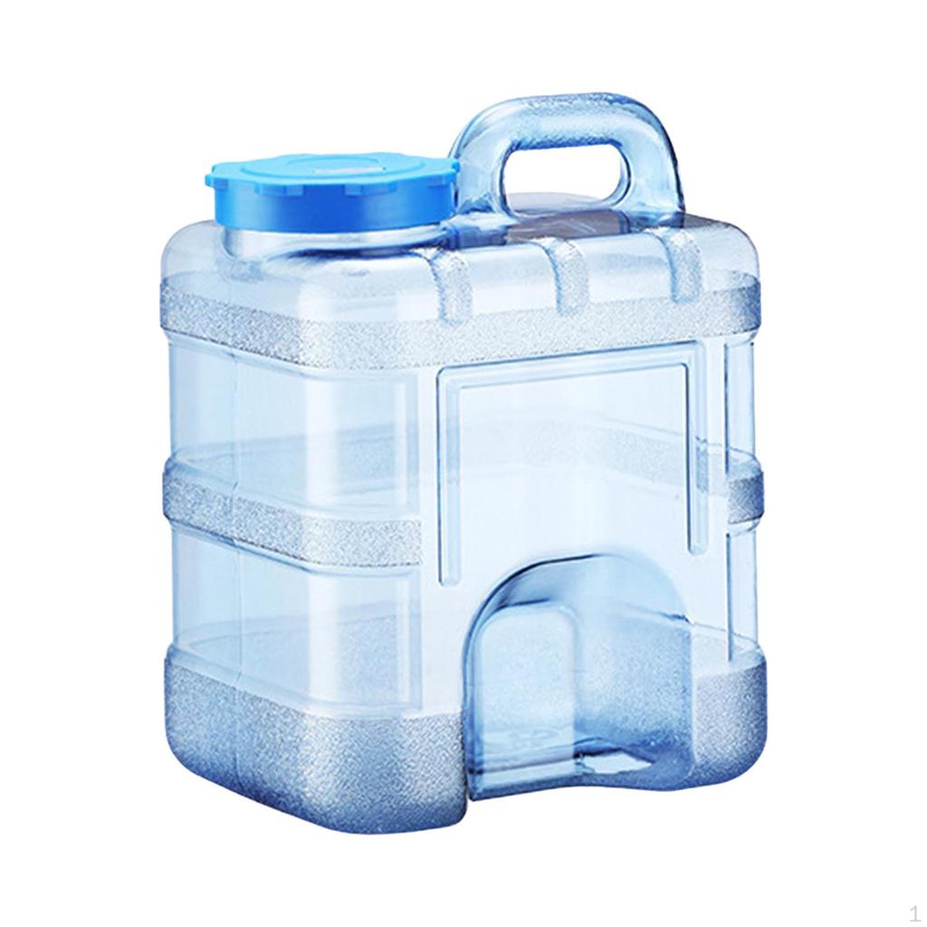 Camping Water Container Bucket Leakproof with Hole On Lid Empty Portable Bottle Jug for