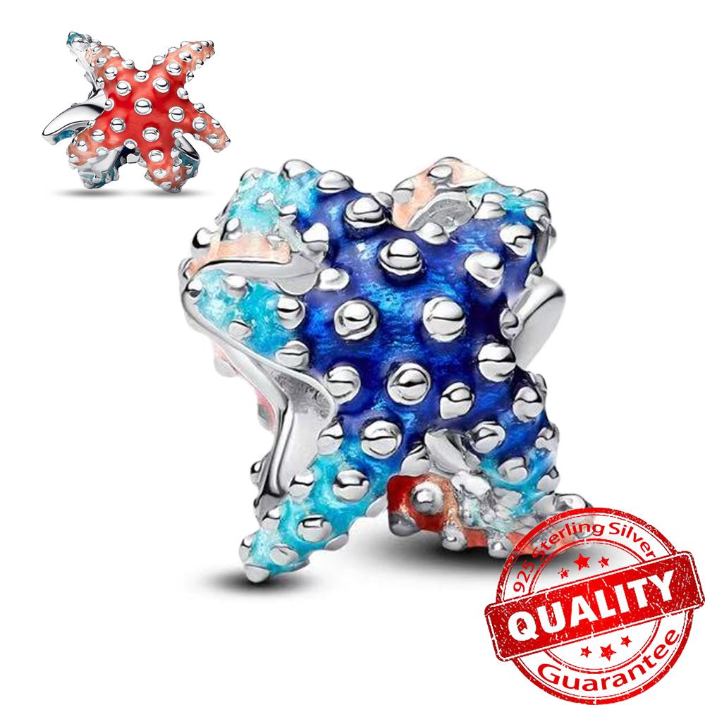 Summer Ocean Series Copper Crab,Dolphin & Seahorse Dangle Charm Fits Bracelet Diy Women Girl Necklace Pendant Gift