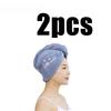 Quick-Dry Hair Hat  Super Absorbent Soft Towels Coral Fleece Shower Cap Bathroom Women Head Towels Girls Cute Dry Hair Bonnets