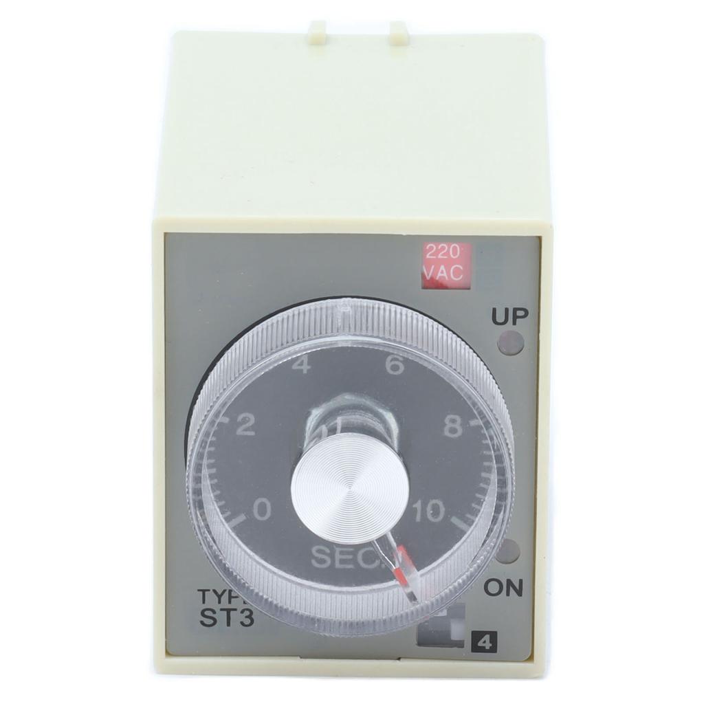 BERM Time Relay Adjustable Power On Timer Delay Accessory Replacement Part ST3PAB(AC220V )