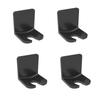 4PCS Toothbrush Holder Wall Mounted Electric Toothbrush Storage Rack Bathrooms Self Adhesive Single Hook Hanging Key Plug Holder