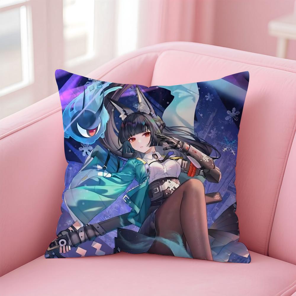 H-Hoshimi M-Miyabi Cushion Cover Pillowcase Short Plush Invisible Zipper Room Sofa Cushion Cover