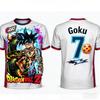2026 Verão Dragon Ball Retro Camiseta Fitness Masculina Oversized Impressa em 3D Manga Curta Família Unissex Infantil Camisa Esportiva
