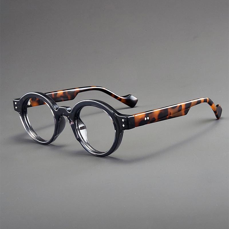 Simple Round Glasses Men Vintage Blue Light Blocking Optical Frames  Trendy Brand Design Non-prescription Eyeglasses