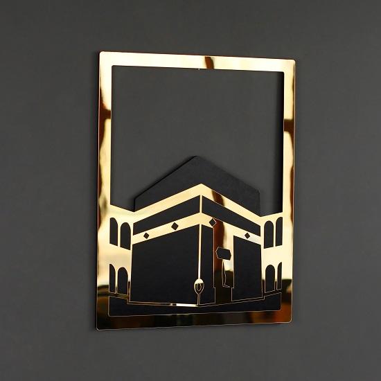 Set von Masjid Al Aqsa, Masjid Al Haram Masjid An Nabawi aus Holz, Acryl, Kaaba, Wanddekoration, Ramadan-Dekoration, muslimisches Geschenk