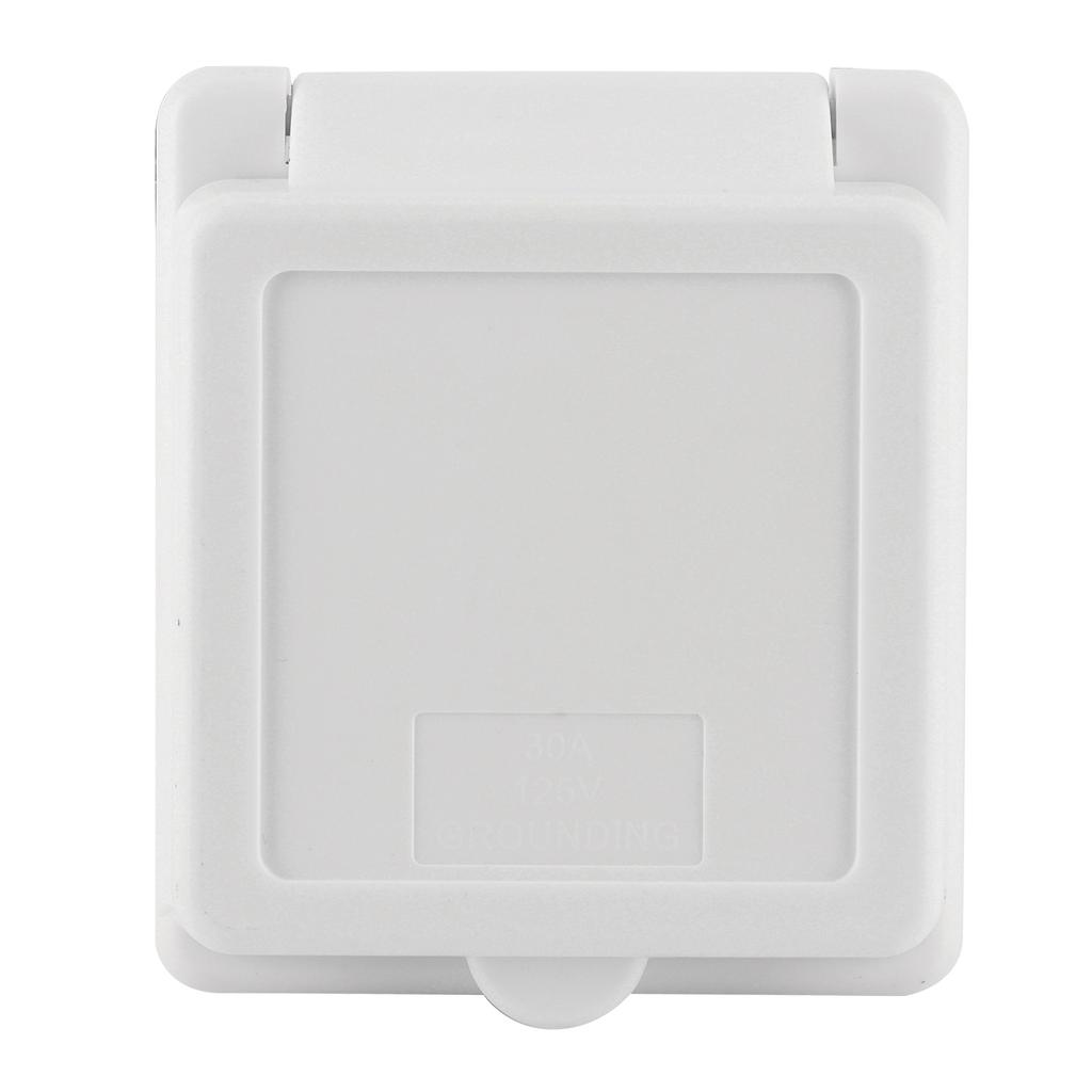 30AMP 125V RV Power Inlet Outlet UV Resistant Sturdy Construction with Waterproof Cover US Plug